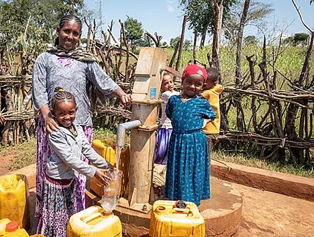 Well construction in Ethiopia