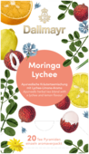 Dallmayr Ayurvedische Kräuterteemischung mit Lychee-Limone-Aroma Moringa Lychee