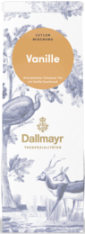 Čierny aromatizovaný čaj Dallmayr vanilka