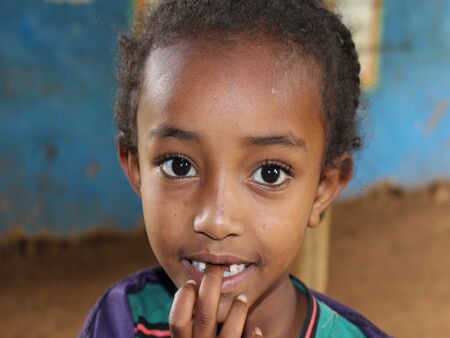 Jauna Etiopijos mergaitė