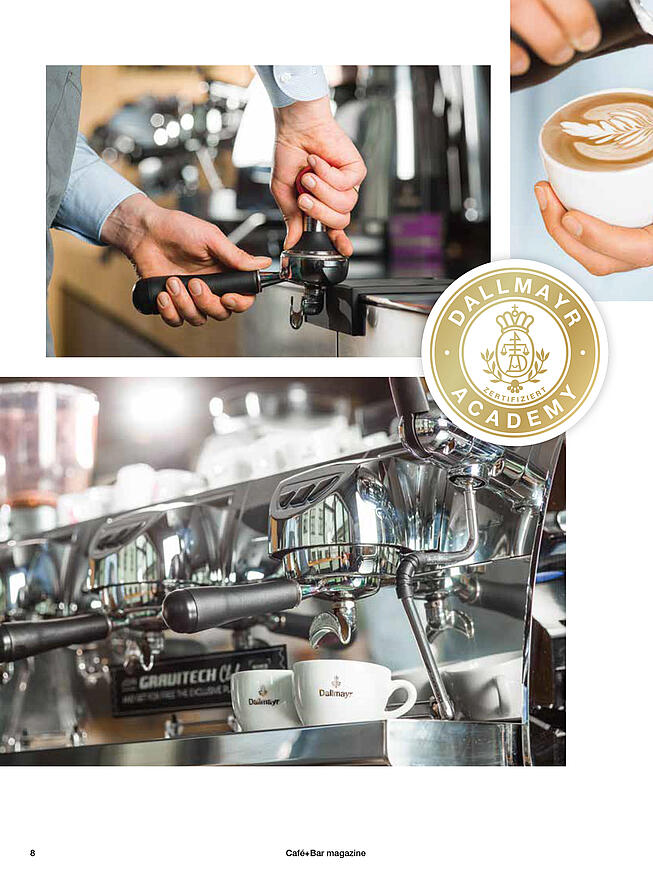 Dallmayr Gastronomie Magazine met concepten voor koffiebereiding en koffie voor de horeca