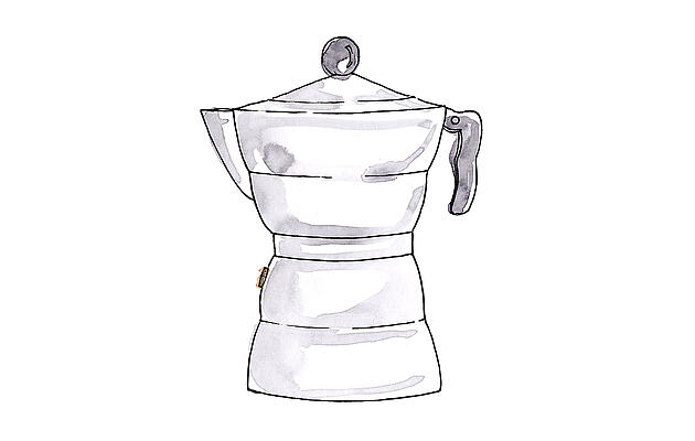 Illustration Espressokanne