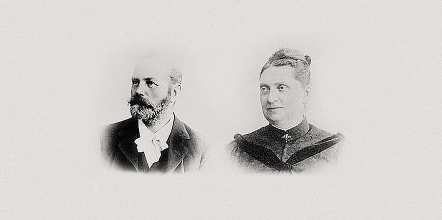 Portraits von Anton und Therese Randlkofer um 1895