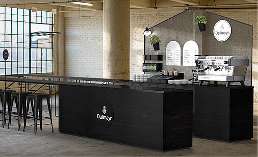 Dallmayrov mobilni bar na lokaciji u tvorničkom stilu