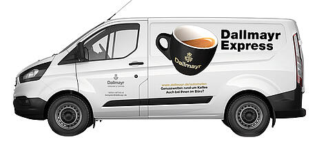 Animacja Dallmayr serwis dostawczy Dallmayr Express