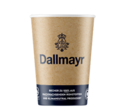 Стакан Dallmayr из возобновляемого сырья для кофе навынос
