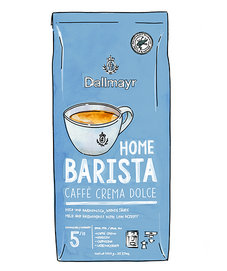 Dallmayr Home Barista Caffè Crema Dolce Packung illustriert