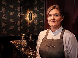 Küchenchefin Rosina Ostler im Restaurant Alois