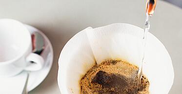 Brühwasser Filter Kaffee extrahieren