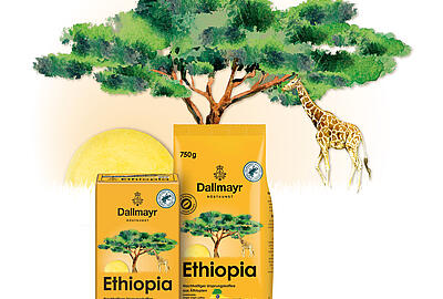 Dallmayr Ethiopia Kaffe mit Giraffe