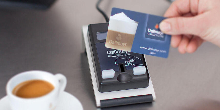 Čítačka kariet a karta do jedálne systému Dallmayr pay