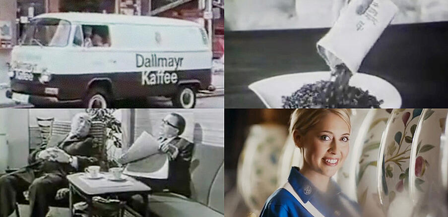 Rôzne televízne spoty Dallmayr z predošlých desaťročí