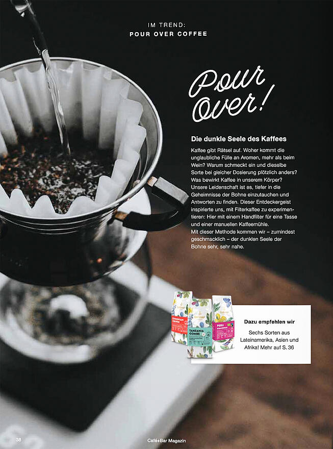 Dallmayr Gastronomie Magazin mit Konzepten zur Kaffeezubereitung und Kaffee für die Gastronomie