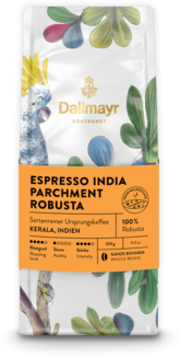 Dallmayr Arta prăjirii Espresso India Parchment Robusta