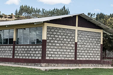 Das fertige Schulgebäude in Kekero Jibat.