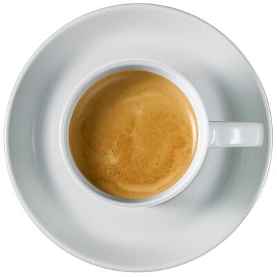 Dallmayr weiße Espresso Tasse