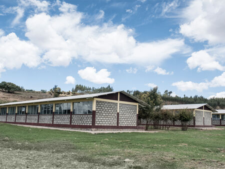 The completed new school in Ethiopia